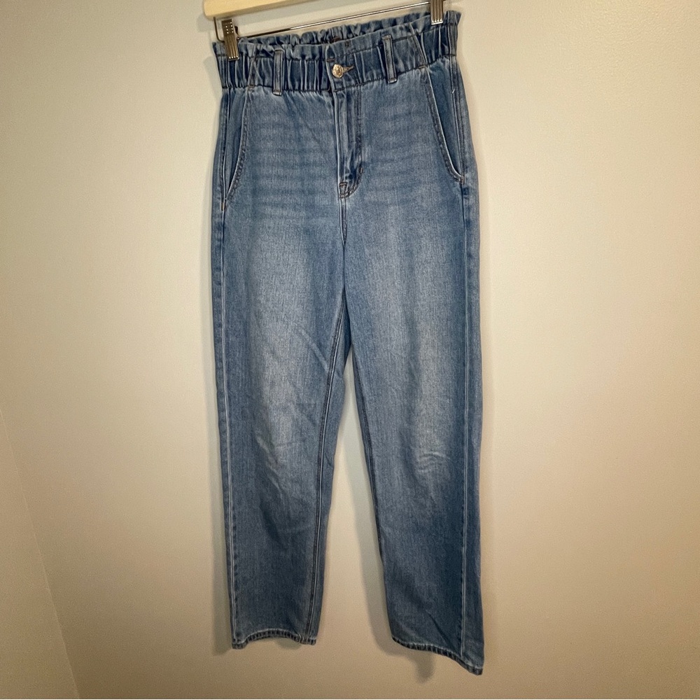 American Eagle Outfitters High Rise Cinch Waist Denim Jeans